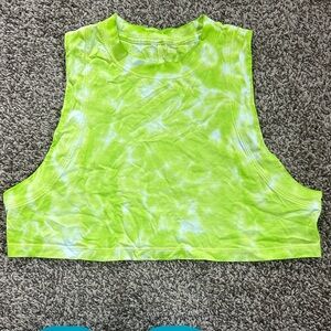 Lime LuLu Green Tie-Dye Women's Crop Top